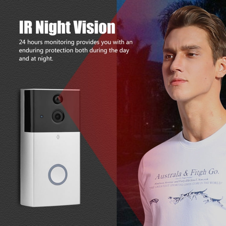 VESAFE HD 720P Security Camera Smart WiFi Video Doorbell Intercom, Support TF Card & Infrared Night Vision & Motion Detection App for IOS and Android, VS-A5 Black, VS-A4 Silver VESAFE HD 720P Security Camera Smart WiFi Video Doorbell Intercom, Support TF Card & Infrared Night Vision & Motion Detection App for IOS and Android, VS-A5 Black, VS-A4 Silver